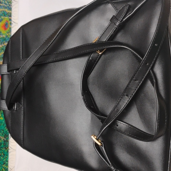 Michael Kors Black Leather Backpack - Picture 7 of 9